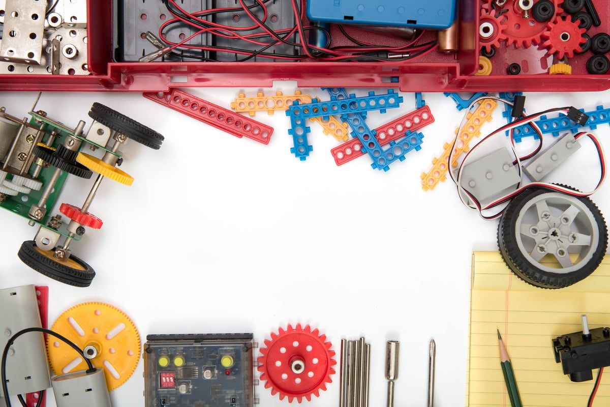 Complete contents of a TAG2 'CSI: Solving a Mystery' classroom curriculum kit